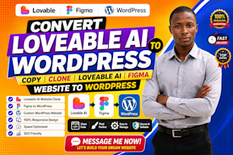 convert loveable ai to wordpress copy clone loveable ai figm website to wordpres