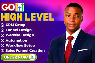 setup gohighlevel automation, gohighlevel landing page, go high level expert