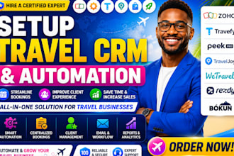 setup travel crm zoho automation travefy peek pro traveljoy wetravel rezdy bókun
