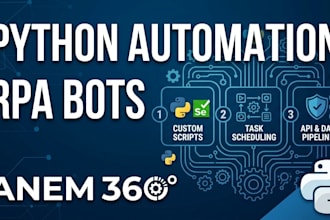 build custom python automation script and rpa bot