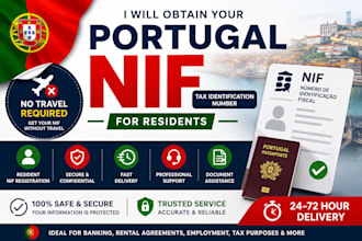 obtain your portugal spain nif tax number for residents quickly with out travel