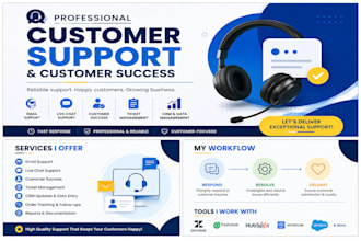 provide professional customer support via live chats and CRM