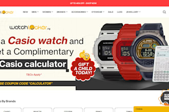 design luxury wrist watch shopify store smartwatch website jewelry store