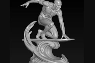 detailed3d action figurine,cosmic hero miniature,stl fdm printing,bjd,3mf statue