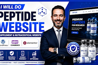 do peptide website,supplement peptide website or woocommerce peptide website