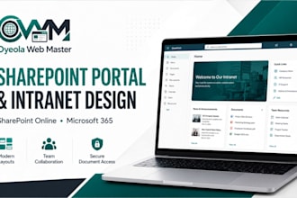 design a sharepoint portal and sharepoint intranet in sharepoint online