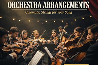 create realistic arrangement for strings  orchestra, add strings to your song