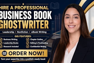 business book ghostwriter nonfiction ebook writer leadership book author guide