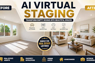 virtually stage empty property photos with realistic ai furniture