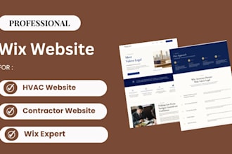 fix wix cleaning, hvac, contractor and office cleaning website , wix website