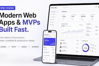 build web app using vibe coding, lovable, replit, base44
