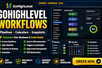create gohighlevel crm ghl workflows ghl pipelines ghl calendars and snapshots