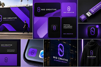 design logo, brand identity, branding kit and brand style guide