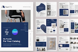 design industrial wholesales product catalog brochure for factory furniture