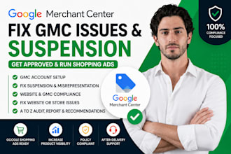 fix google merchant center misrepresentation, gmc suspension, shopping ads issue