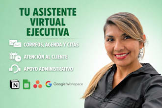 tu asistente virtual ejecutiva para apoyo administrativo