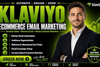 setup klaviyo ecommerce email automation campaign sgmentation email flows