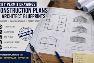 design city permit drawings, construction plans and architect blueprints