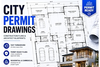 design city permit drawings, construction plans and architect blueprints