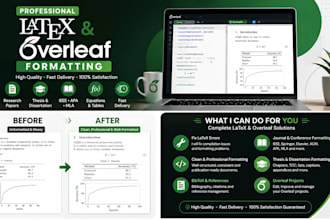convert word to latex and fix overleaf errors