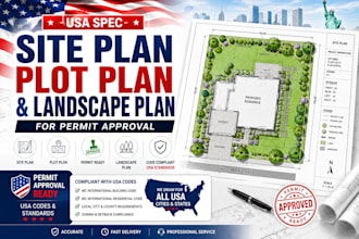 draw a site plan, plot plan, or landscape plan