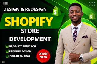 build shopify store design redesign dropshiping shopify website deveiopment