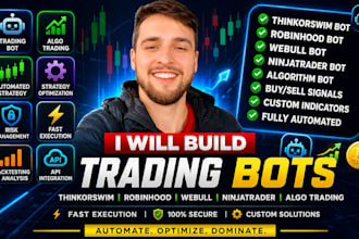 build trading bot for thinkorswim robinhood webull ninjatrader algo