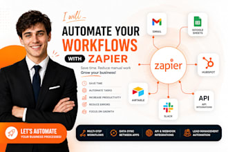automate zapier workflows with gmail, google sheets, hubspot and API integration