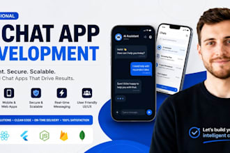 do ai mobile app development for android app ios app with chatbot using flutter