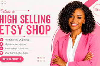 etsy shop set up with etsy digital product on etsy shop and etsy seo listing