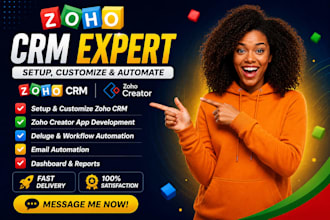 setup customize zoho crm zoho creator deluge workflow email automation dashboard