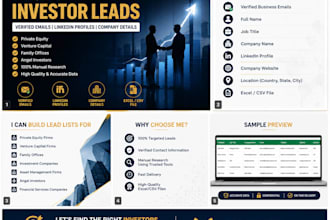 build targeted investor leads with verified emails