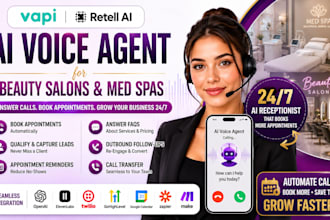build vapi ai retell ai voice agent for beauty salons leads med spa leads
