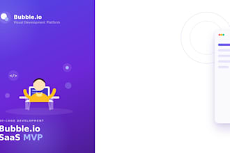build a bubble io saas mvp bubble web app and startup bubble platform
