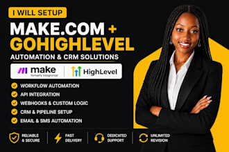 make com gohighlevel automation make com gohighlevel