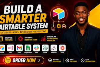 build airtable database, CRM, and automation systems