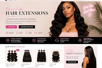 hair extension hair website hair extension store shopify store beauty website