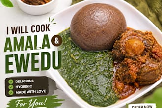 make delicious homemade amala and ewedu