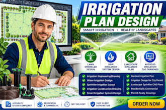 irrigation plan lawn sprinkler drip irrigation autocad cad drawings