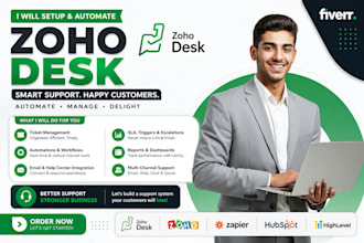 setup, customise zoho desk for your business and manage tickets