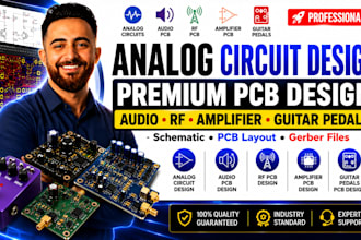 do analog circuit design audio pcb rf pcb design amplifier pcb and guitar pedals