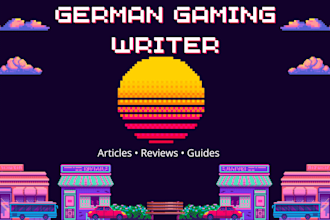 write german gaming articles