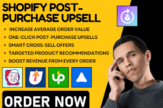 setup shopify post purchase upsell zipify aftersell resell ecomrise adoric vanga