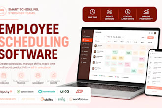 build employee scheduling software using deputy, ukg, or homebase