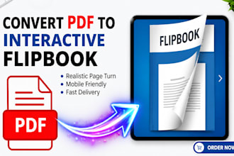 do PDF to flipbook design flipbook cover, digital magazine flip book