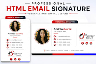 design html email signature clickable html email signature, business card design