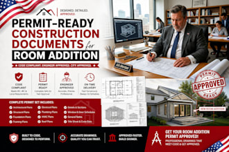 create permit ready construction documents room addition