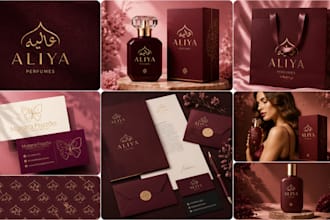 design a modern visual identity brand book brand guideline style guild and logo