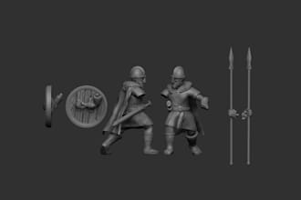 do 3d miniature, statue and 3d figurine warhammer for 3d printing stl model