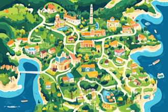 draw a vector map in illustrator